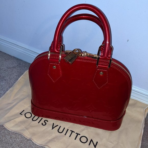 Louis Vuitton Vintage - Vernis Alma BB Red Handbag - Picture 2 of 2